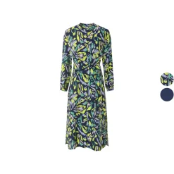 esmara® Damen Blusenkleid, Midi-Länge, leicht ausgestellt geschnitten - B-Ware