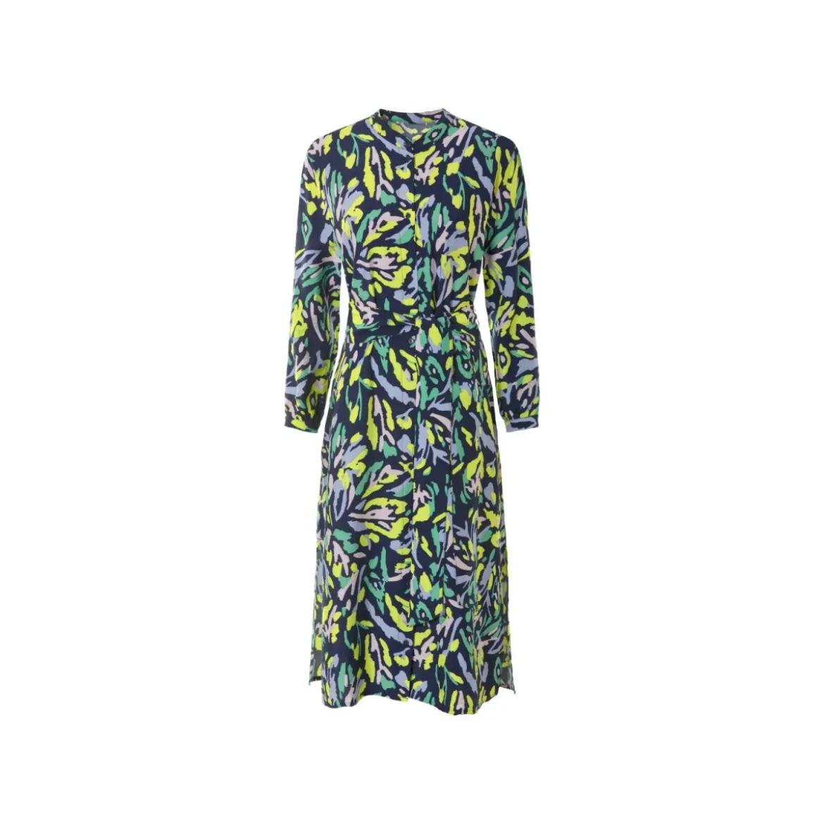 esmara® Damen Blusenkleid, Midi-Länge, leicht ausgestellt geschnitten - B-Ware