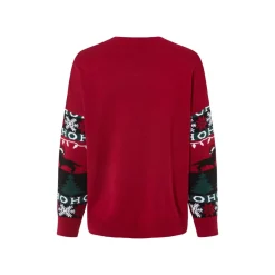 esmara® Damen Cardigan mit weihnachtlichen Motiven (rot, XS(32/34)) - B-Ware neuwertig