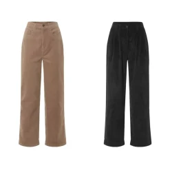 esmara® Damen Cordhose, weit und gerade geschnitten - B-Ware