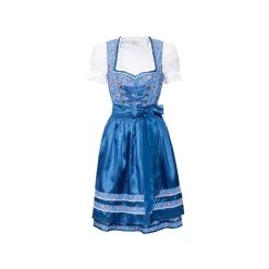 esmara® Damen Dirndl, im feschen Oktoberfest-Look (aop/blau, 42) - B-Ware sonstiges