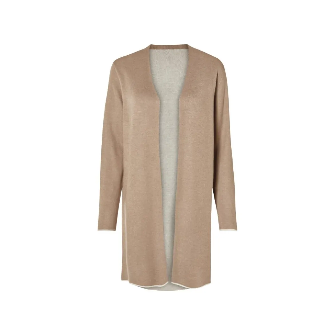 esmara® Damen Feinstrick-Cardigan, leger geschnitten (Beige, XS(32/34)) - B-Ware sehr gut