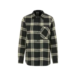 esmara® Damen Flanell-Bluse, leger geschnitten (Schwarz, XS(32/34)) - B-Ware neuwertig