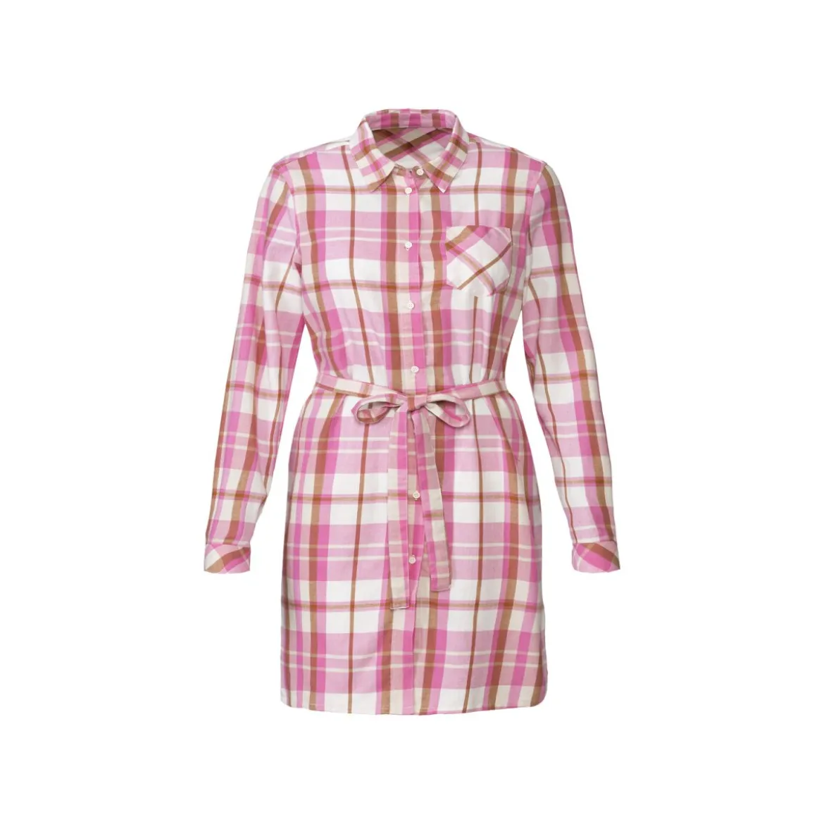 esmara® Damen Flanell-Longbluse aus reiner Baumwolle - B-Ware