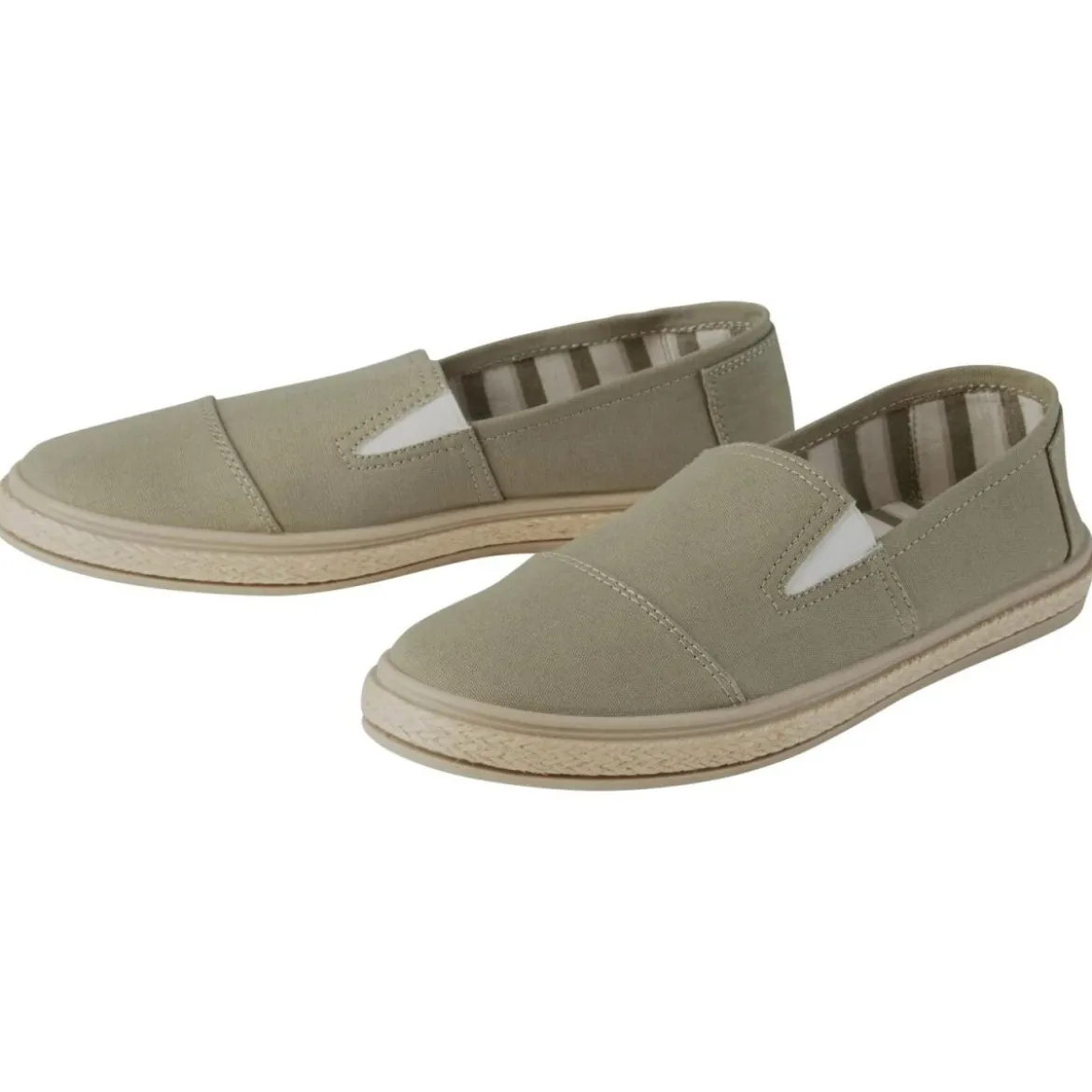 ESMARA® Damen Freizeitschuhe, Obermaterial aus reiner Baumwolle (Grün, 38) - B-Ware sehr gut