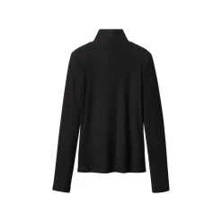 esmara® Damen Gerippte Rollkragenshirts, 2 Stück (schwarz/grau, S(36/38)) - B-Ware neuwertig