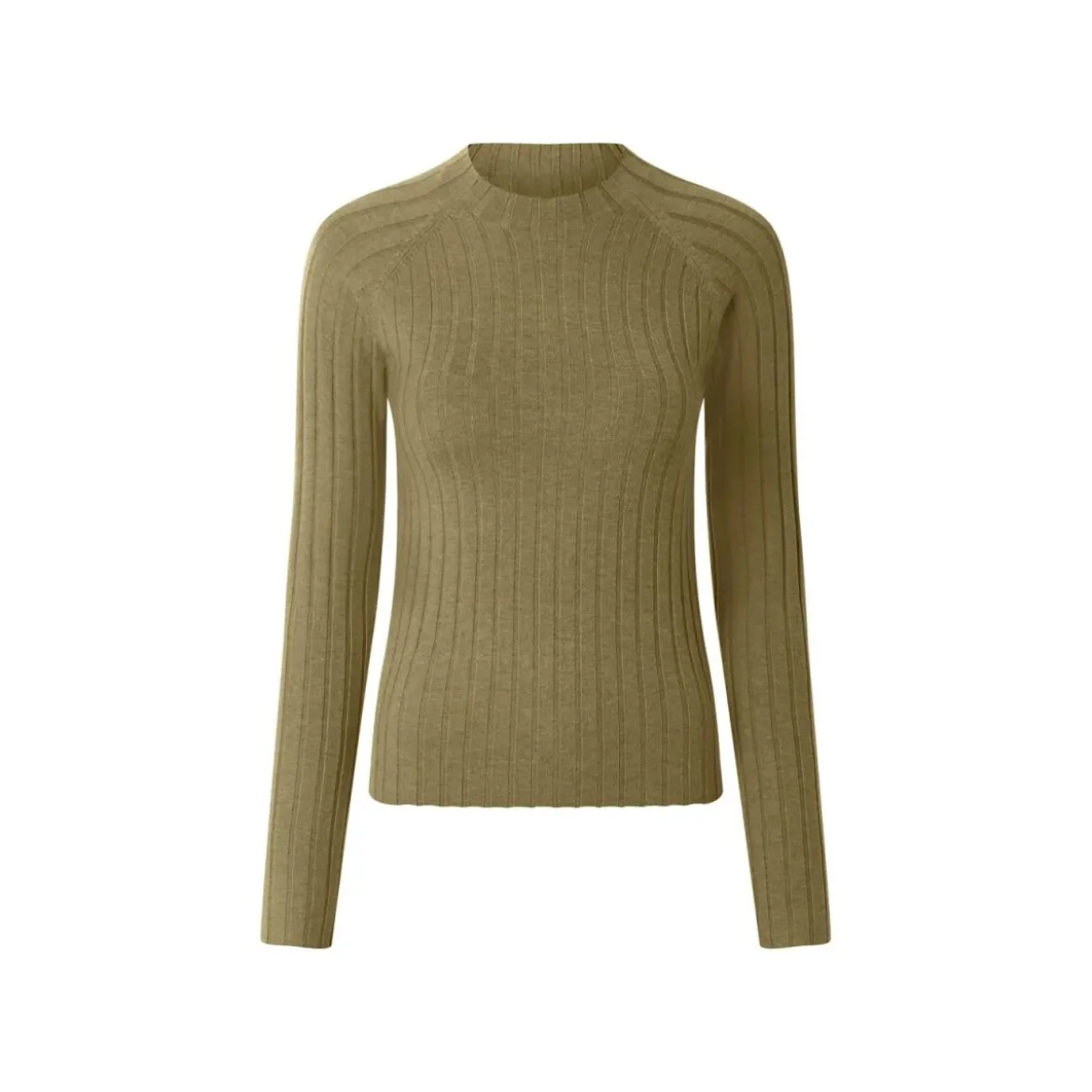 esmara® Damen Gerippter Strickpullover (Olive, XS (32/34)) - B-Ware neuwertig