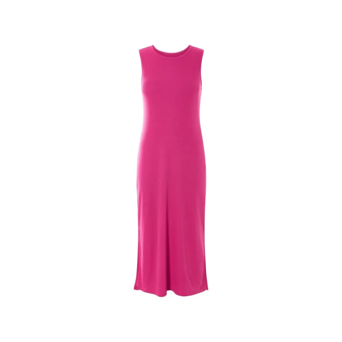 esmara® Damen Geripptes Kleid, figurbetont geschnitten (Pink, S(36/38)) - B-Ware neuwertig