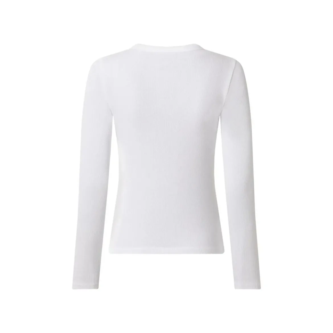 esmara® Damen Geripptes Langarmshirt (Weiß, XS(32/34)) - B-Ware sehr gut