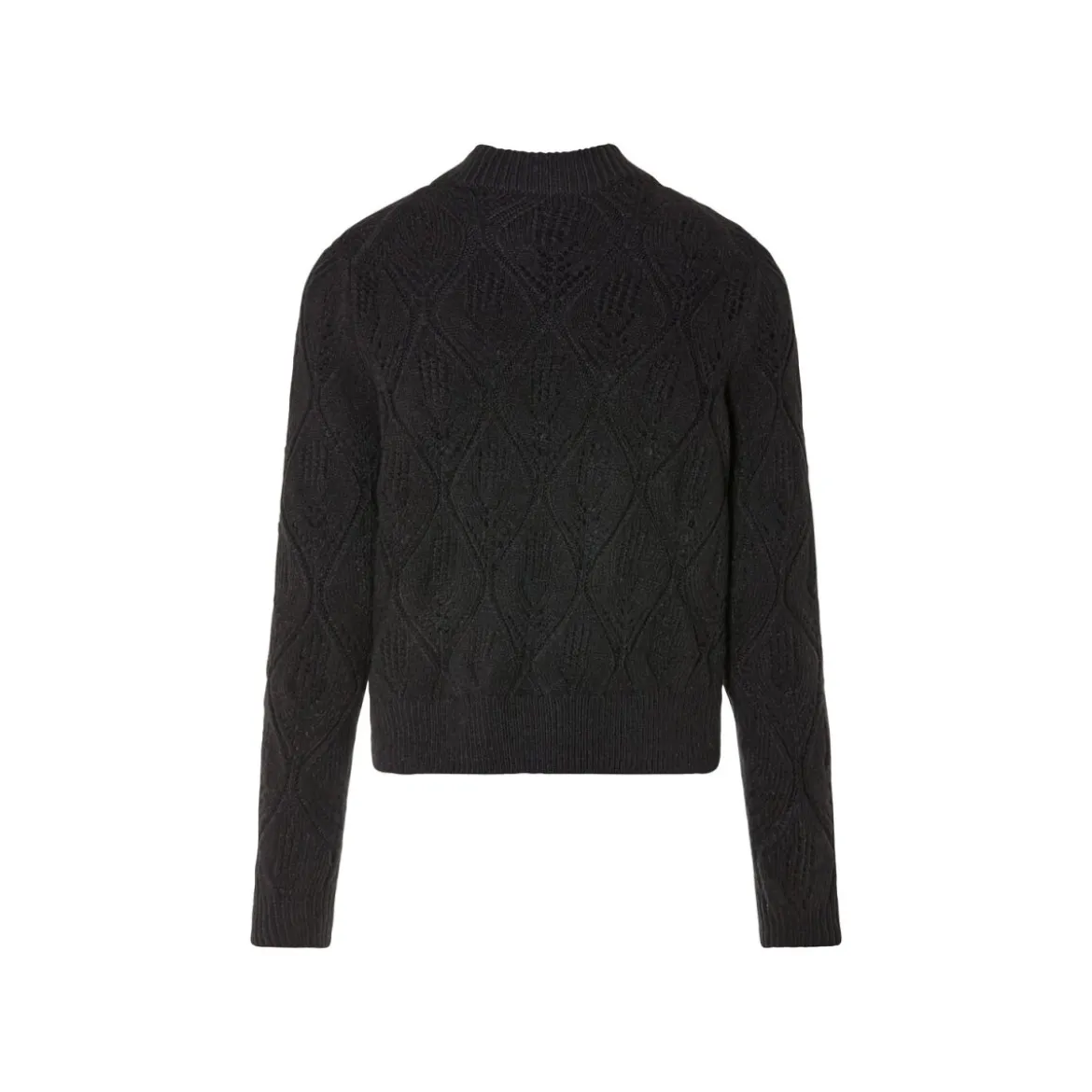 esmara® Damen Grobstick-Pullover mit Stehkragen (schwarz, S(36/38)) - B-Ware neuwertig
