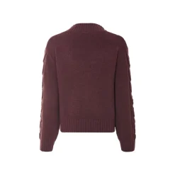 ESMARA® Damen Grobstrick-Pullover (Bordeaux, M(40/42)) - B-Ware neuwertig