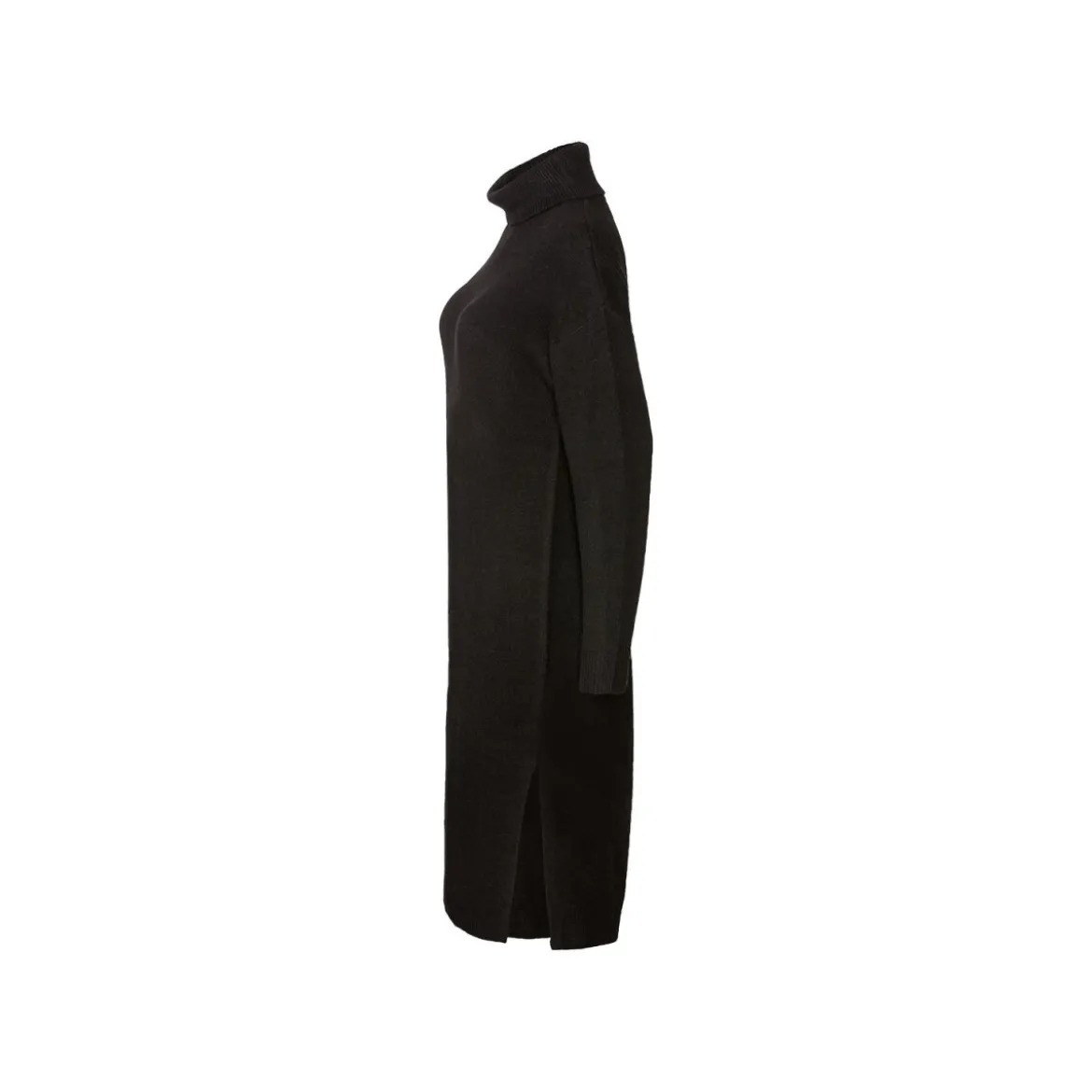 esmara® Damen Grobstrick Pulloverkleid im Oversize-Look (schwarz, XS(32/34)) - B-Ware neuwertig