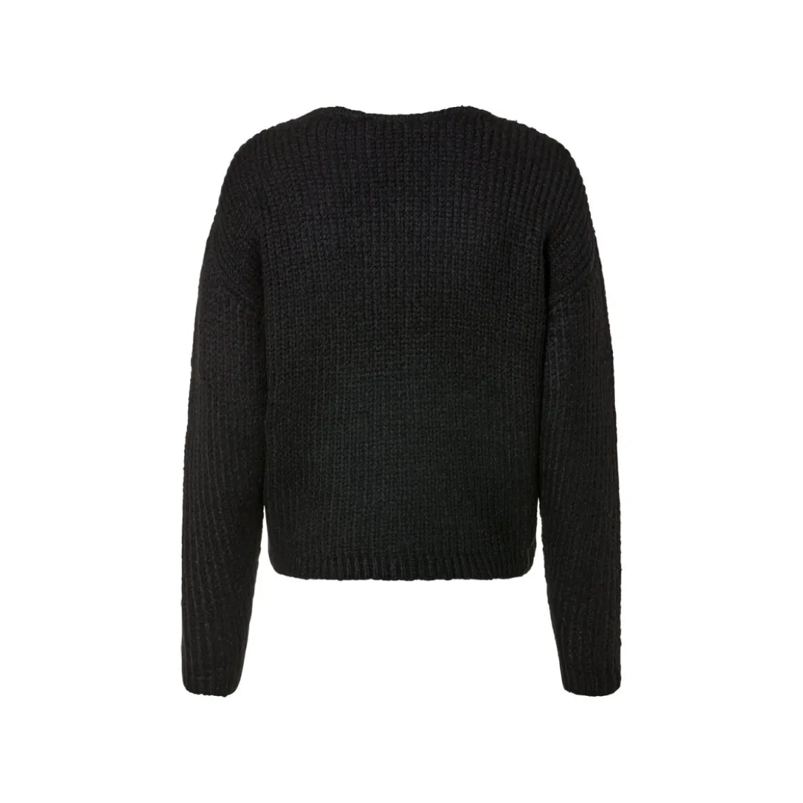 esmara® Damen Grobstrick-Pullover, mit Wollanteil (Schwarz, M(40/42)) - B-Ware neuwertig