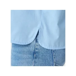 ESMARA® Damen Hemd, weit geschnitten mit Kellerfalte (Blau, S(36/38)) - B-Ware sehr gut