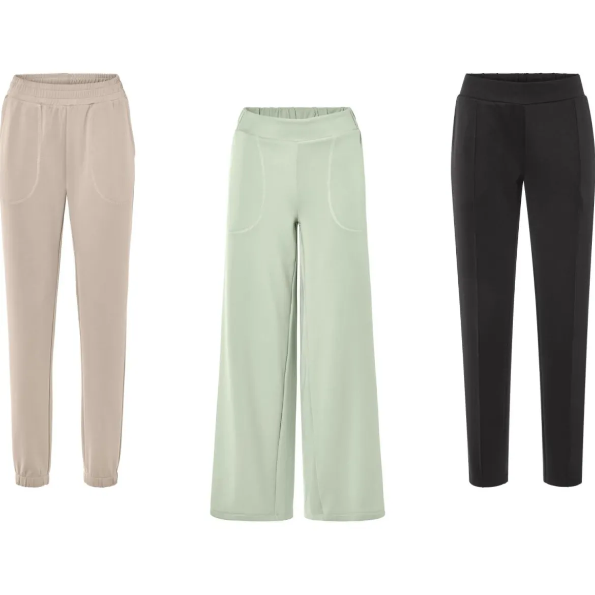 esmara® Damen Hose mit Modal, leger geschnitten - B-Ware