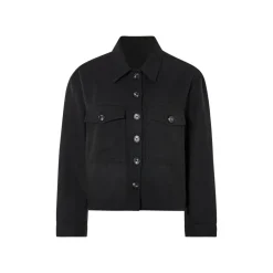 esmara® Damen Jacke, mit Brusttaschen (Schwarz, XS(32/34)) - B-Ware neuwertig
