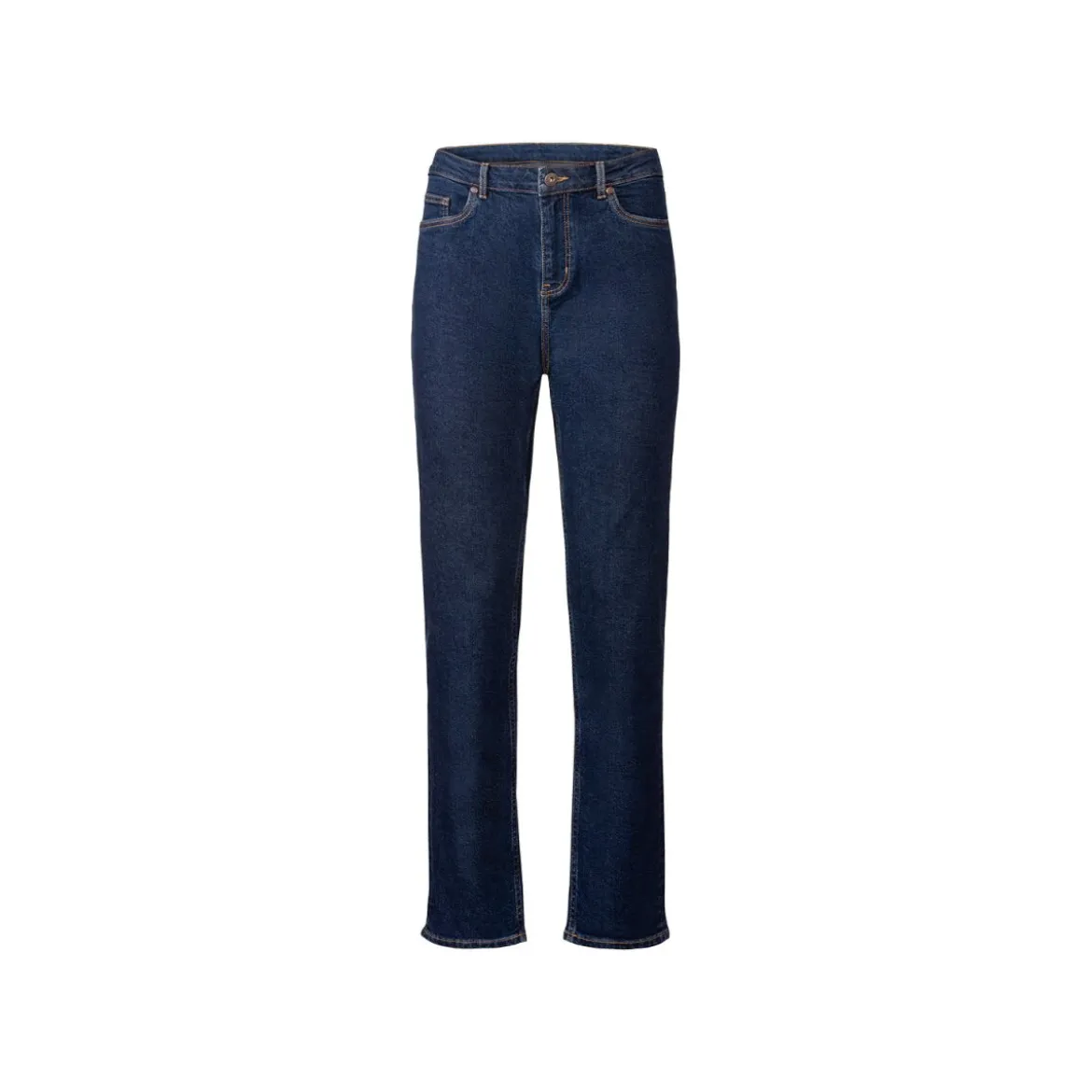 esmara® Damen-Jeans, Straight Fit, 38, dunkelblau - B-Ware neuwertig