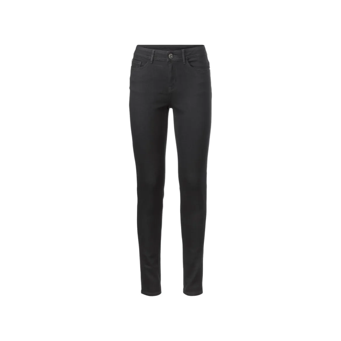 esmara® Damen Jeans, Super Skinny Fit, mit normaler Leibhöhe (schwarz, 40) - B-Ware neuwertig