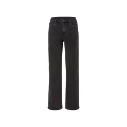 esmara® Damen Jeans, Wide Leg, hohe Leibhöhe (schwarz, 36) - B-Ware sehr gut