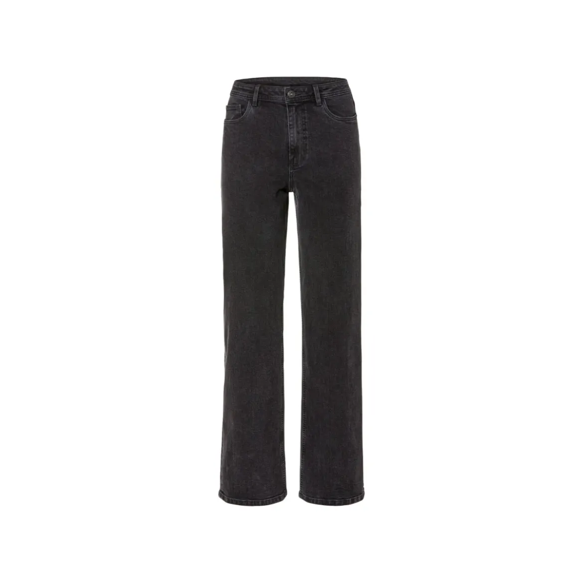 esmara® Damen Jeans, Wide Leg, hohe Leibhöhe (schwarz, 36) - B-Ware sehr gut