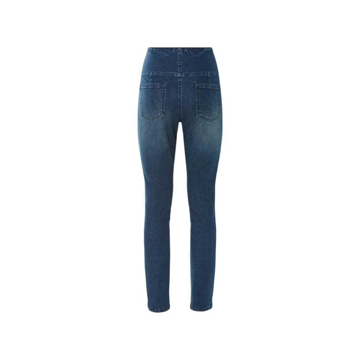 esmara® Damen-Jeggings, Slim Fit, hohe Leibhöhe, S, blau - B-Ware neuwertig
