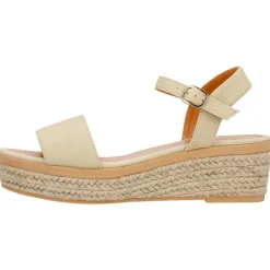esmara® Damen-Keilsandalen, 36, beige - B-Ware sehr gut