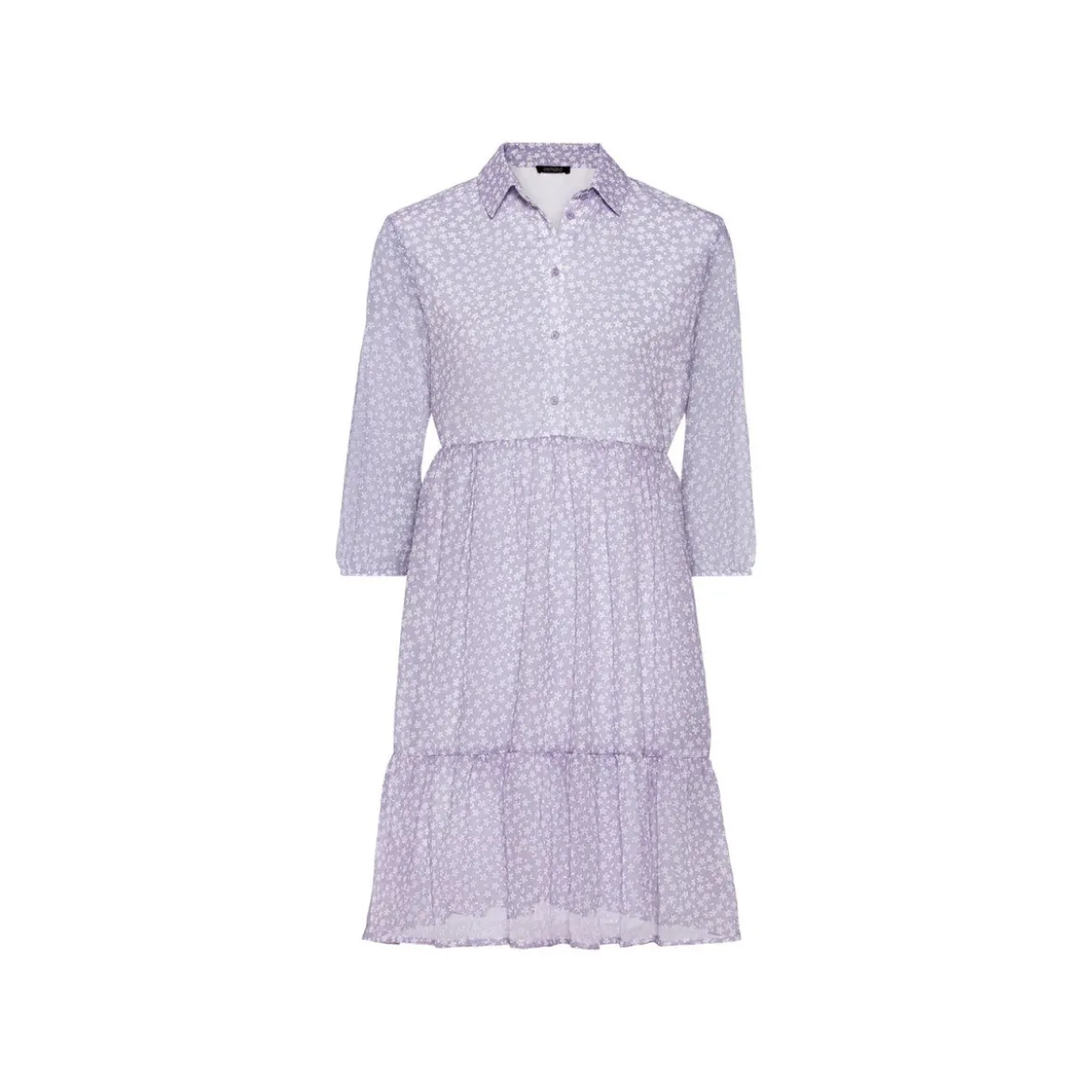 esmara Damen Kleid, in fließender Chiffon-Qualität (lila, 34) - B-Ware sehr gut