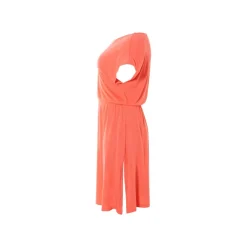 ESMARA® Damen Kleid mit Leinen (Koralle, XL(48/50)) - B-Ware sehr gut