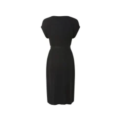 esmara® Damen Kleid, mit Leinen (Schwarz, XS(32/34)) - B-Ware neuwertig
