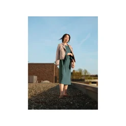 esmara® Damen Kleid, mit modischen 3/4-Ärmeln - B-Ware
