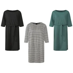 esmara® Damen Kleid, mit modischen 3/4-Ärmeln - B-Ware