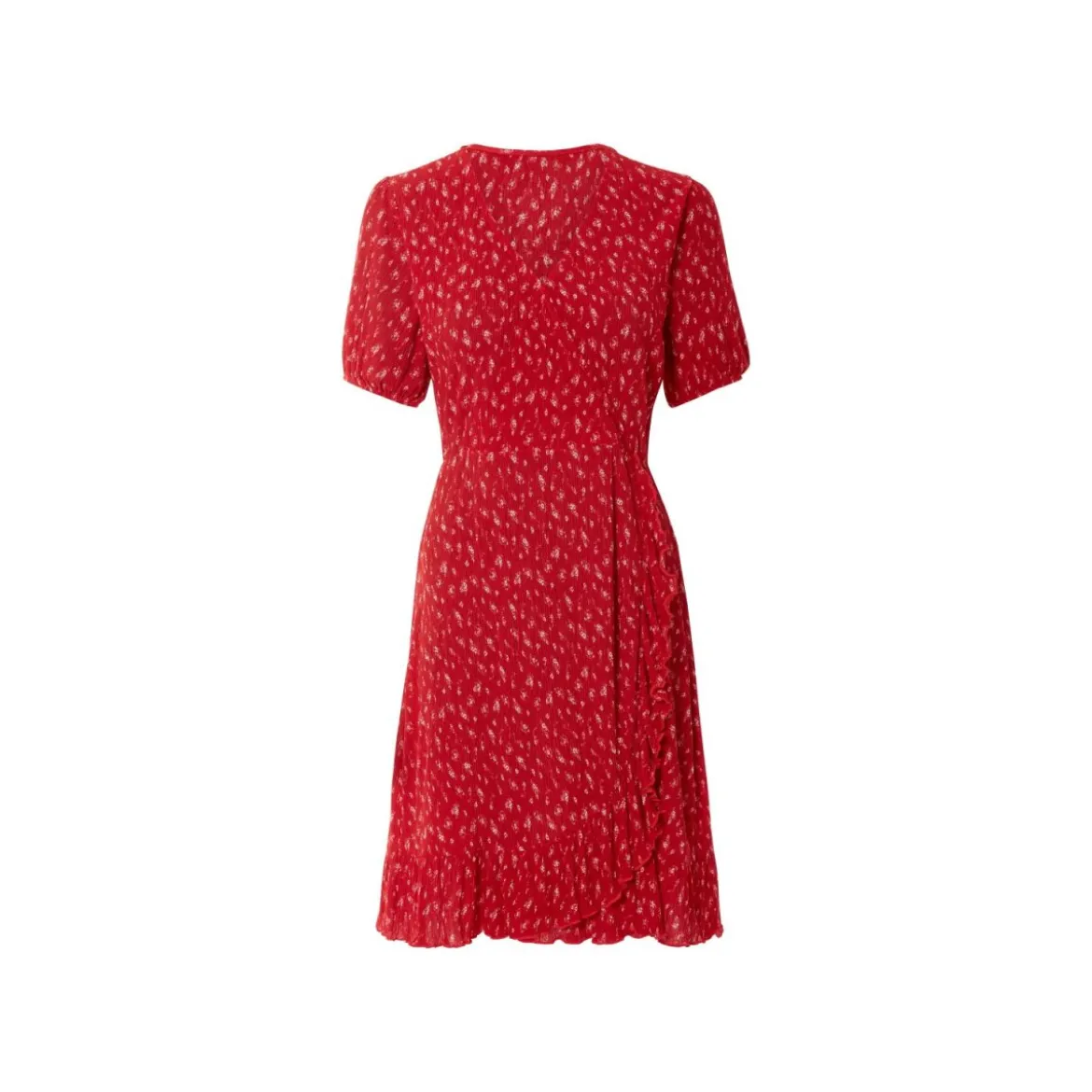 esmara® Damen Kleid, mit V-Ausschnitt (Rot, M (40/42)) - B-Ware neuwertig