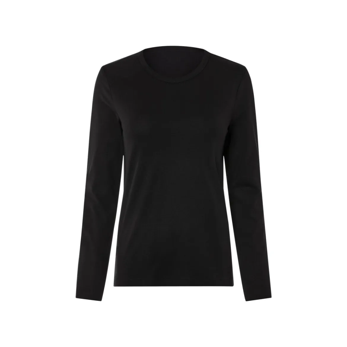 esmara® Damen Langarmshirt, 2 Stück, mit Baumwolle (Streifen/weiß/schwarz, L(44/46)) - B-Ware sehr gut