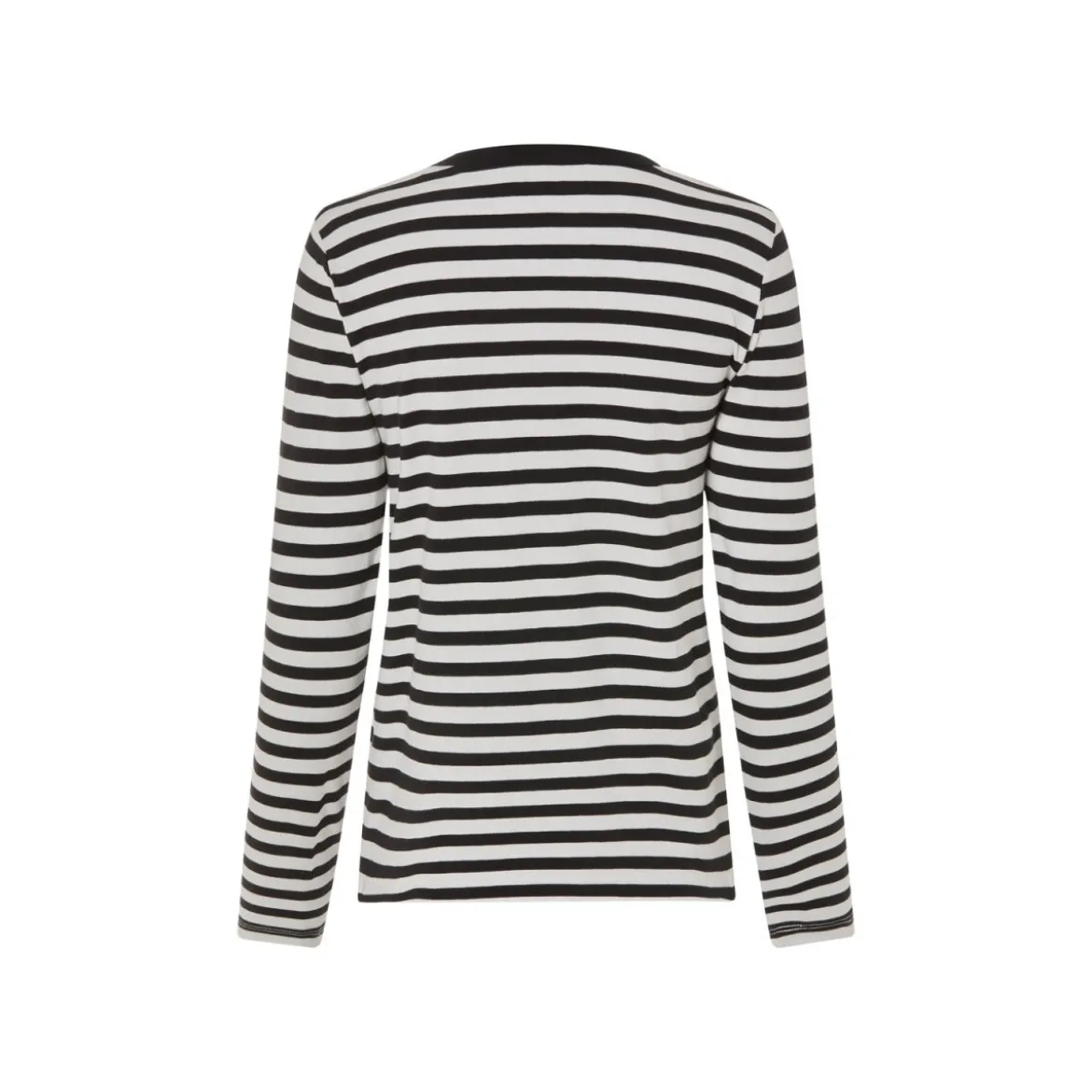 esmara® Damen Langarmshirt, 2 Stück, mit Baumwolle (Streifen/weiß/schwarz, L(44/46)) - B-Ware sehr gut