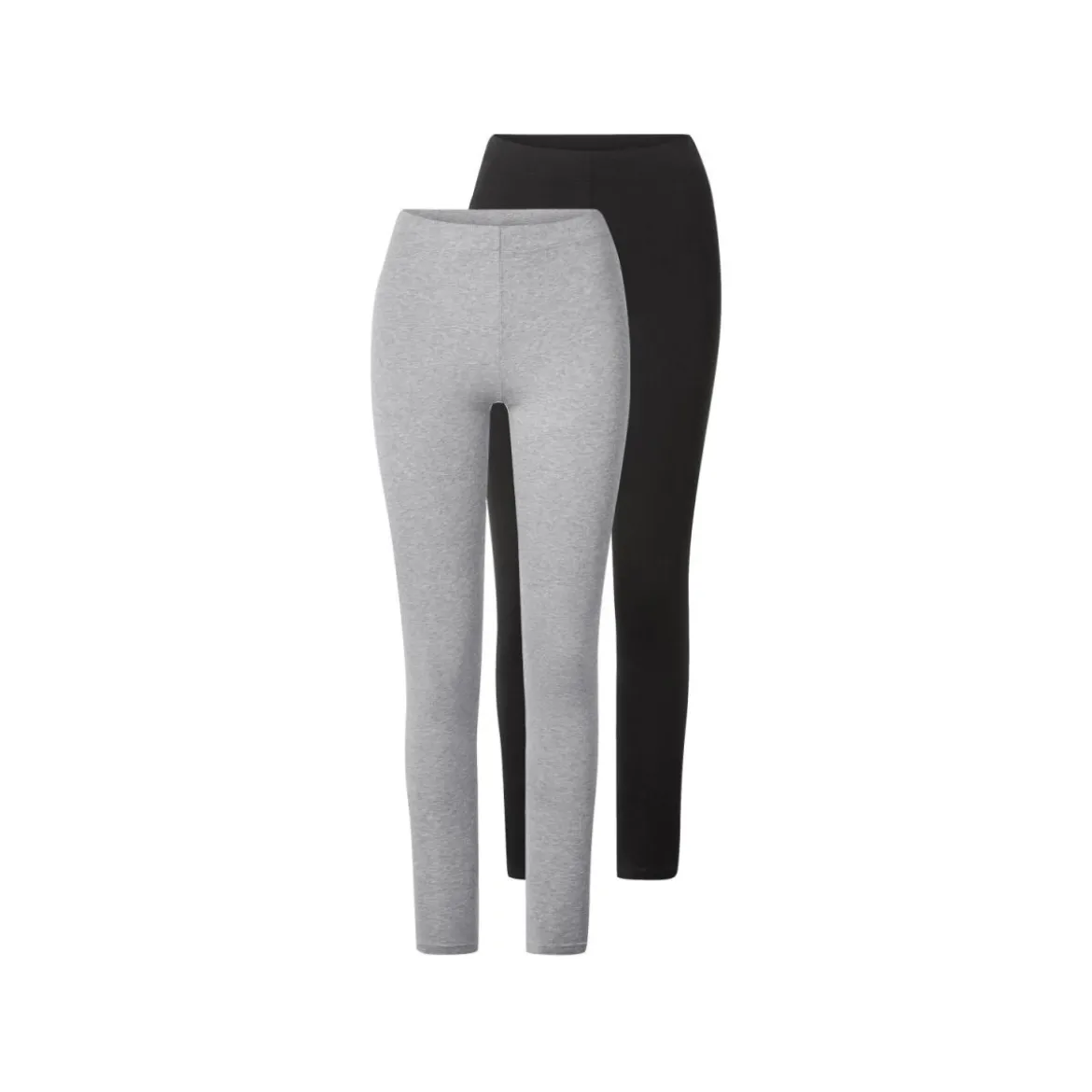 esmara® Damen Leggings (Schwarz/Grau, L (44/46)) - B-Ware neuwertig
