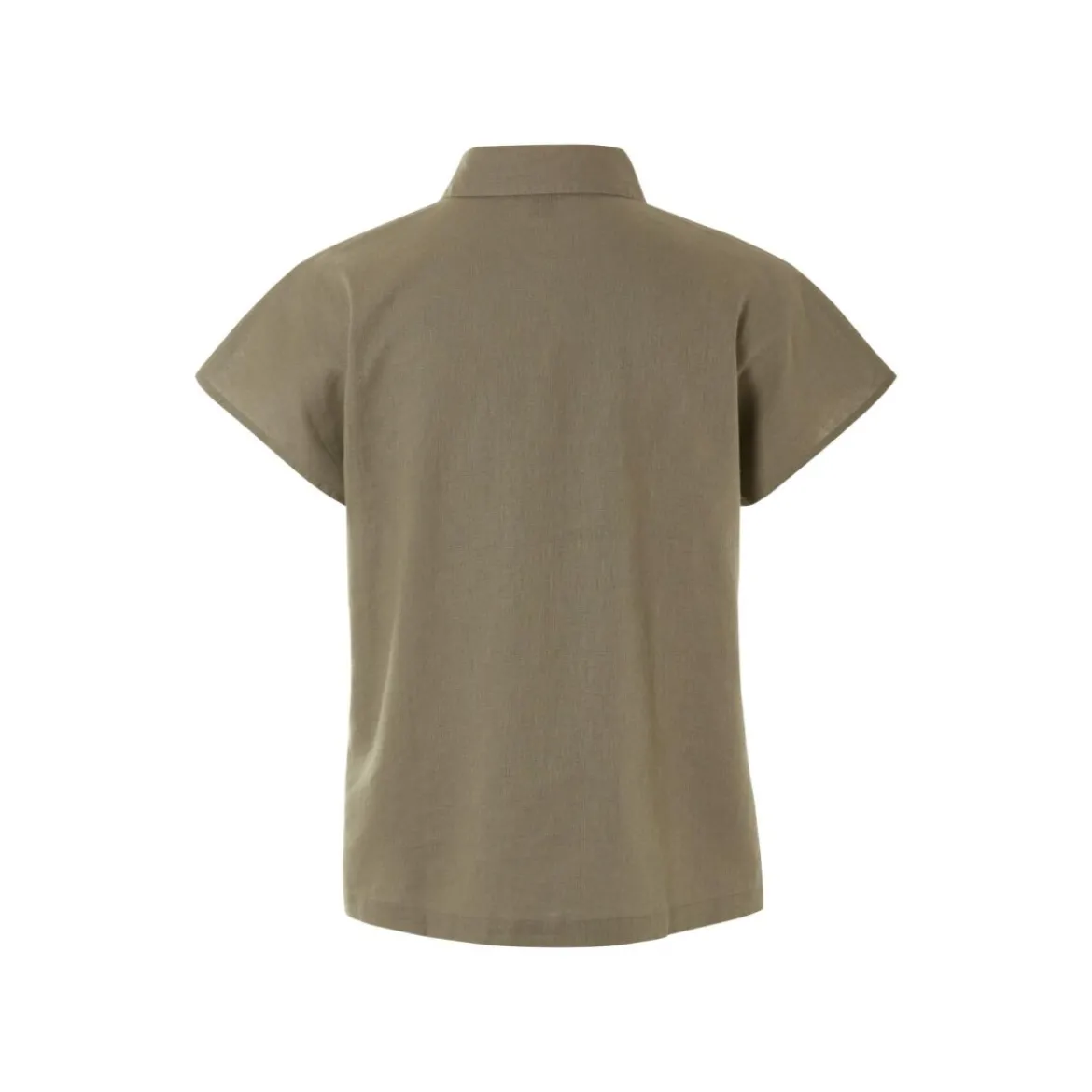 esmara® Damen Leinenbluse, leger geschnitten (olive, 34) - B-Ware neuwertig