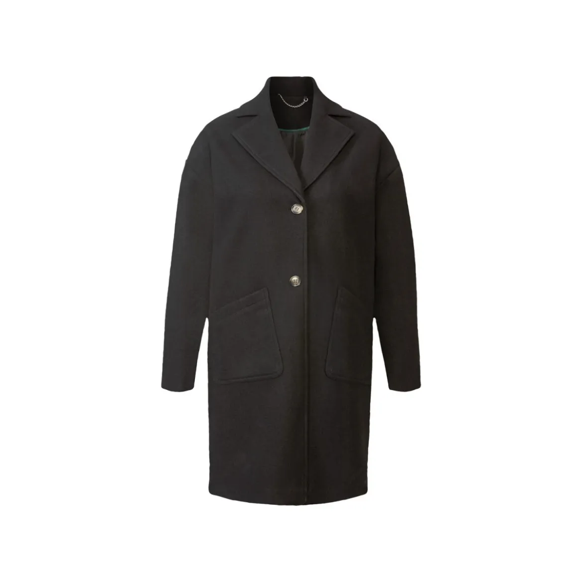 esmara® Damen-Mantel, in Wolloptik, 42, schwarz - B-Ware sehr gut