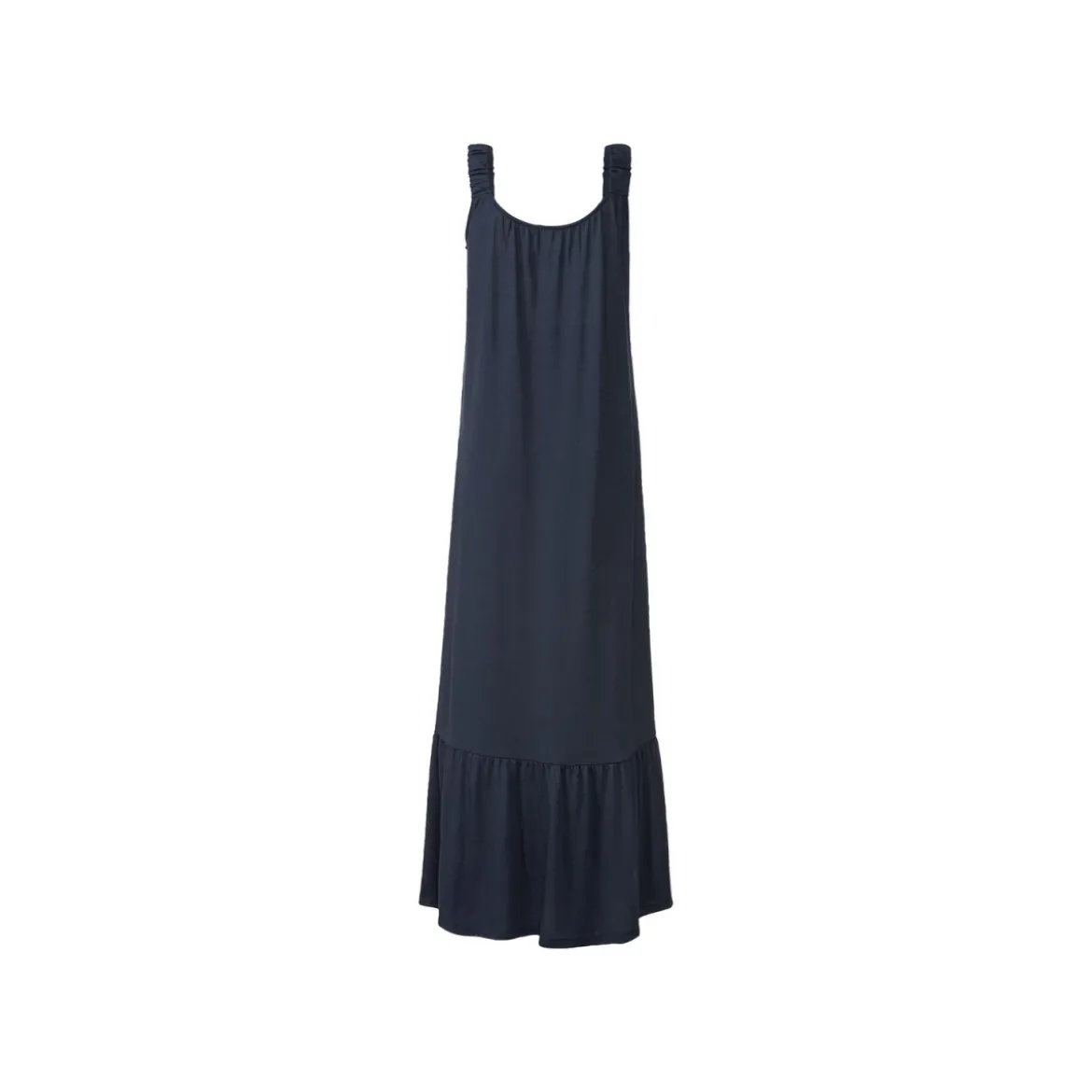esmara® Damen Maxikeid mit Rundhalsausschnitt (navy, XS(32/34)) - B-Ware neuwertig