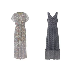 esmara Damen Maxikleid, mit klassischem Paisley-Muster - B-Ware