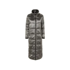 esmara® Damen Maxi-Steppmantel, seitlicher Gehschlitze mit Druckknöpfen - B-Ware
