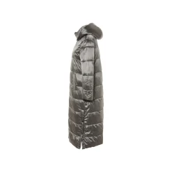 esmara® Damen Maxi-Steppmantel, seitlicher Gehschlitze mit Druckknöpfen - B-Ware