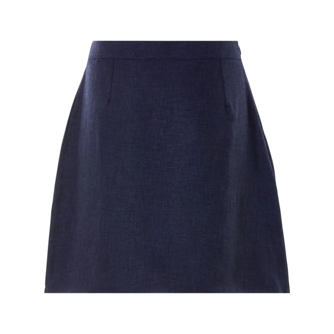 esmara® Damen Mini-Rock in Leinenoptik (navy, 34) - B-Ware neuwertig