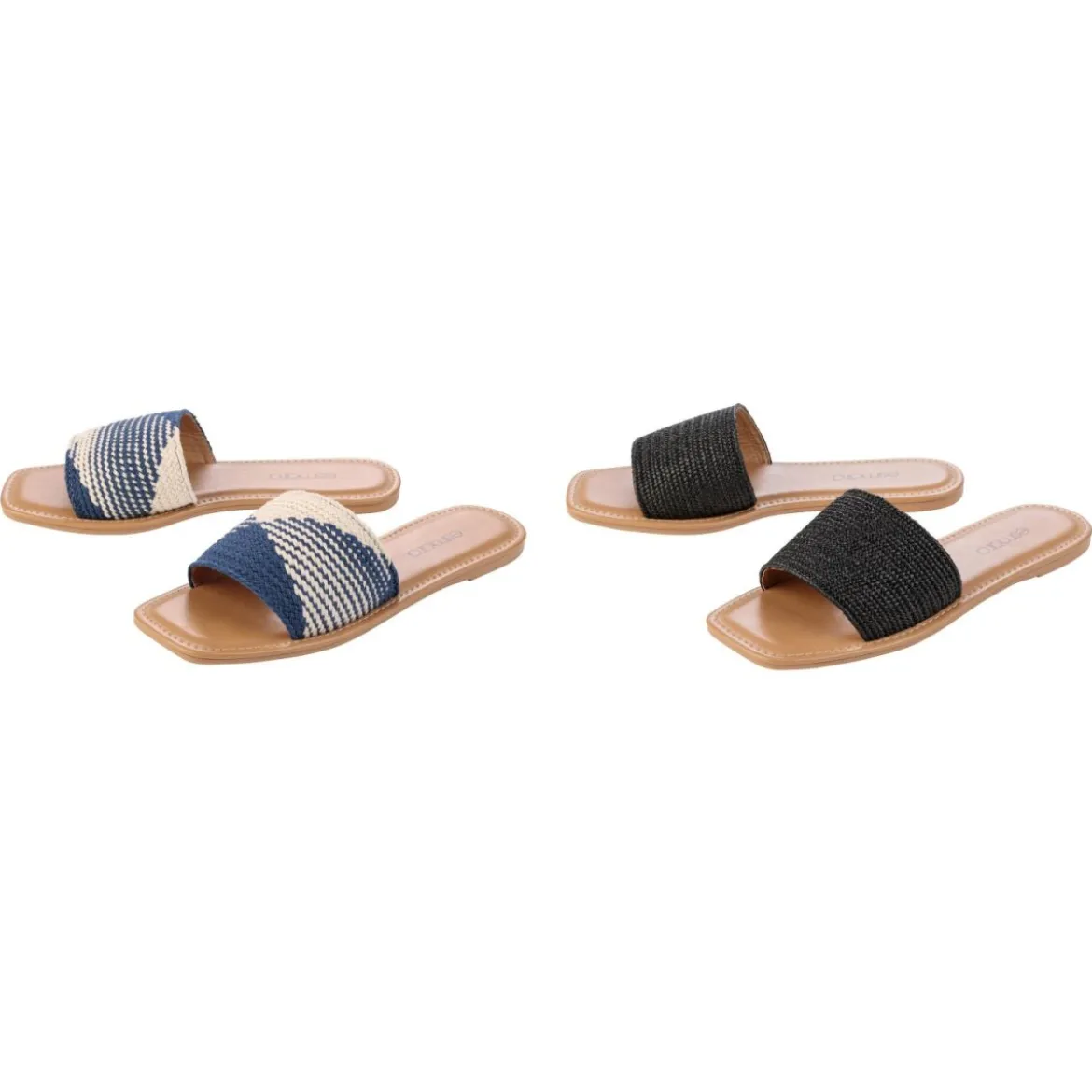 esmara® Damen Pantoletten, mit leichter TPR-Laufsohle - B-Ware