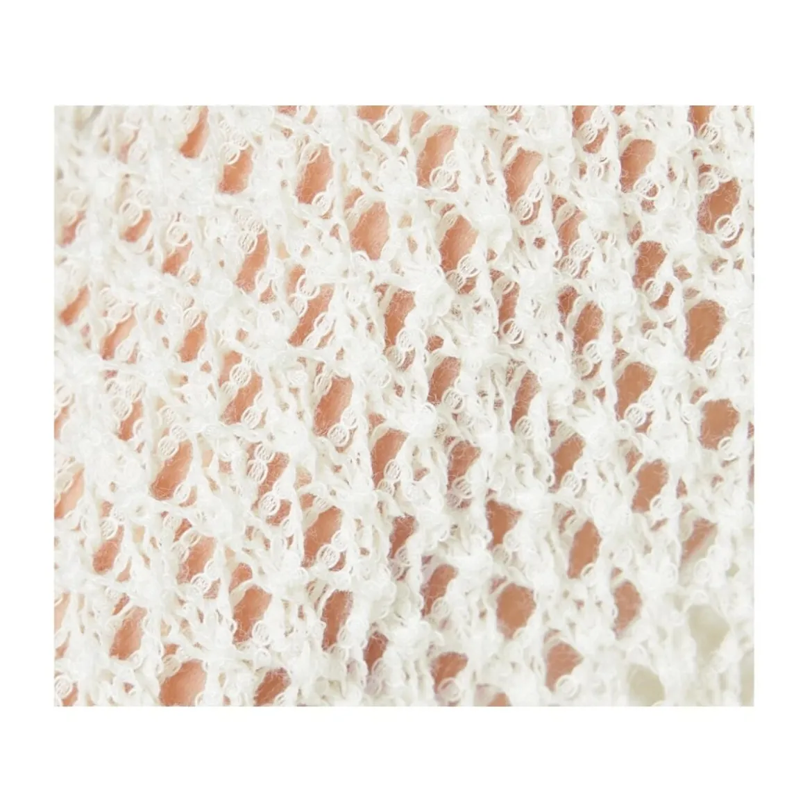 esmara® Damen Pullover, in modischem Lochstrickmuster (Weiß, S(36/38)) - B-Ware neuwertig