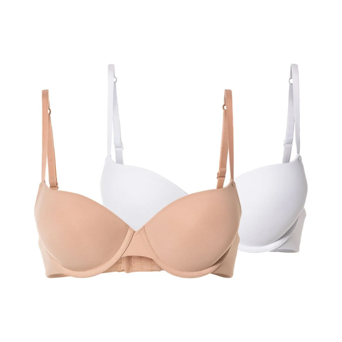 esmara® Damen Push-Up BHs, 2 Stück, mit verstellbaren Trägern - B-Ware