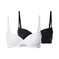esmara® Damen Push-Up BHs, 2 Stück, mit verstellbaren Trägern - B-Ware