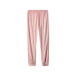 esmara® Damen-Pyjama, aus Velours, M, rosa - B-Ware neuwertig