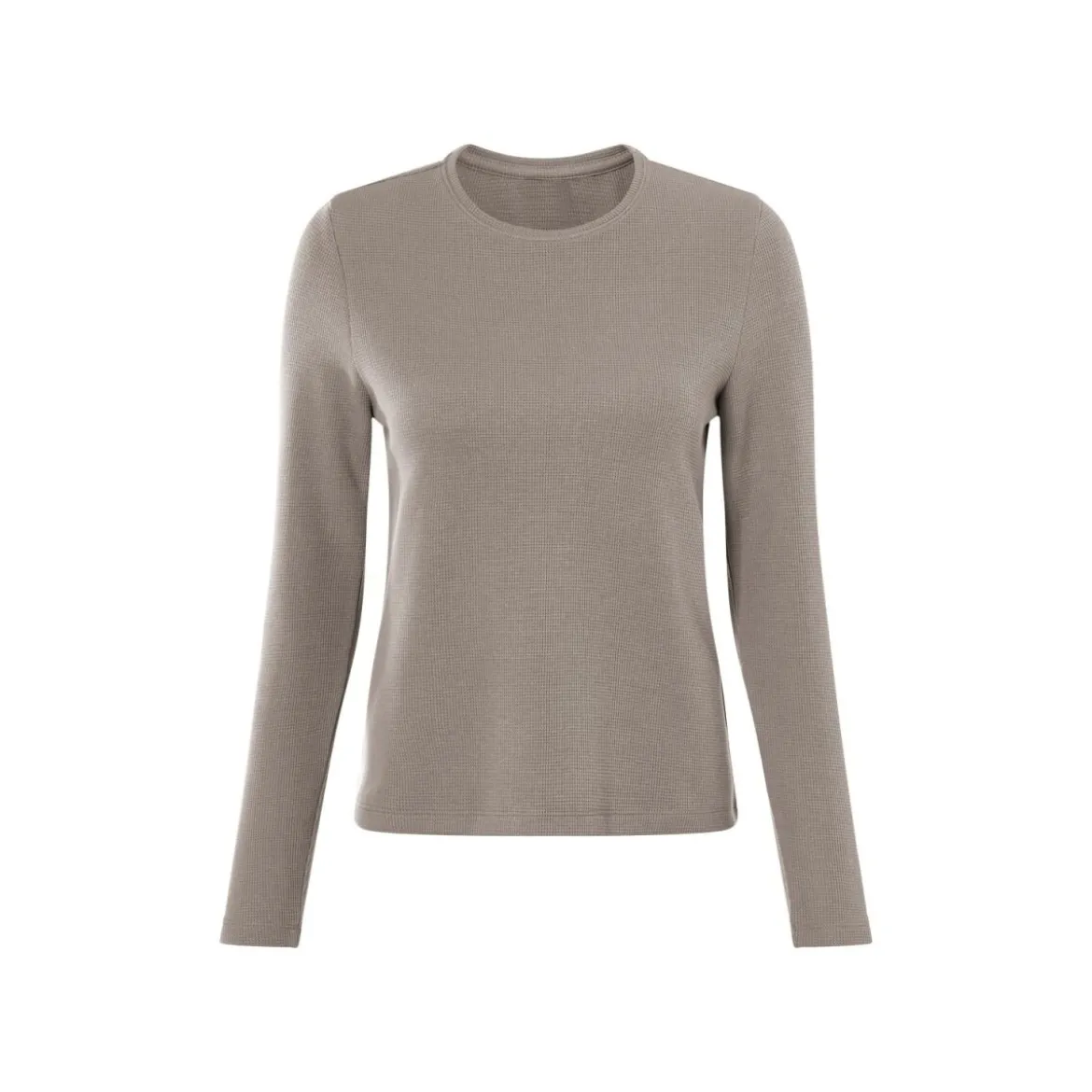esmara® Damen Pyjama, mit Waffelstruktur (Beige, XS (32/34)) - B-Ware neuwertig
