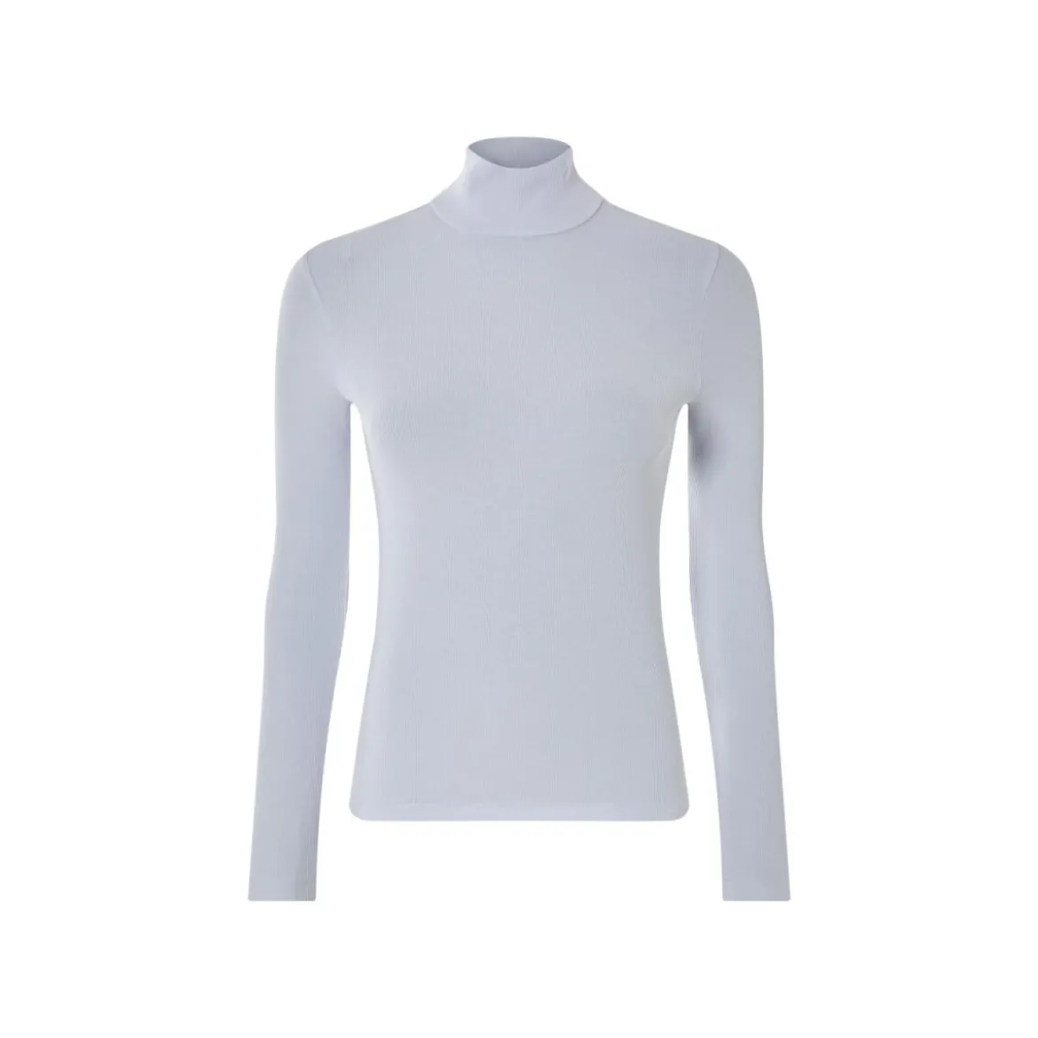 esmara® Damen Rollkragenshirt, in modischer Ripp-Qualität (Blau, L(44/46)) - B-Ware neuwertig