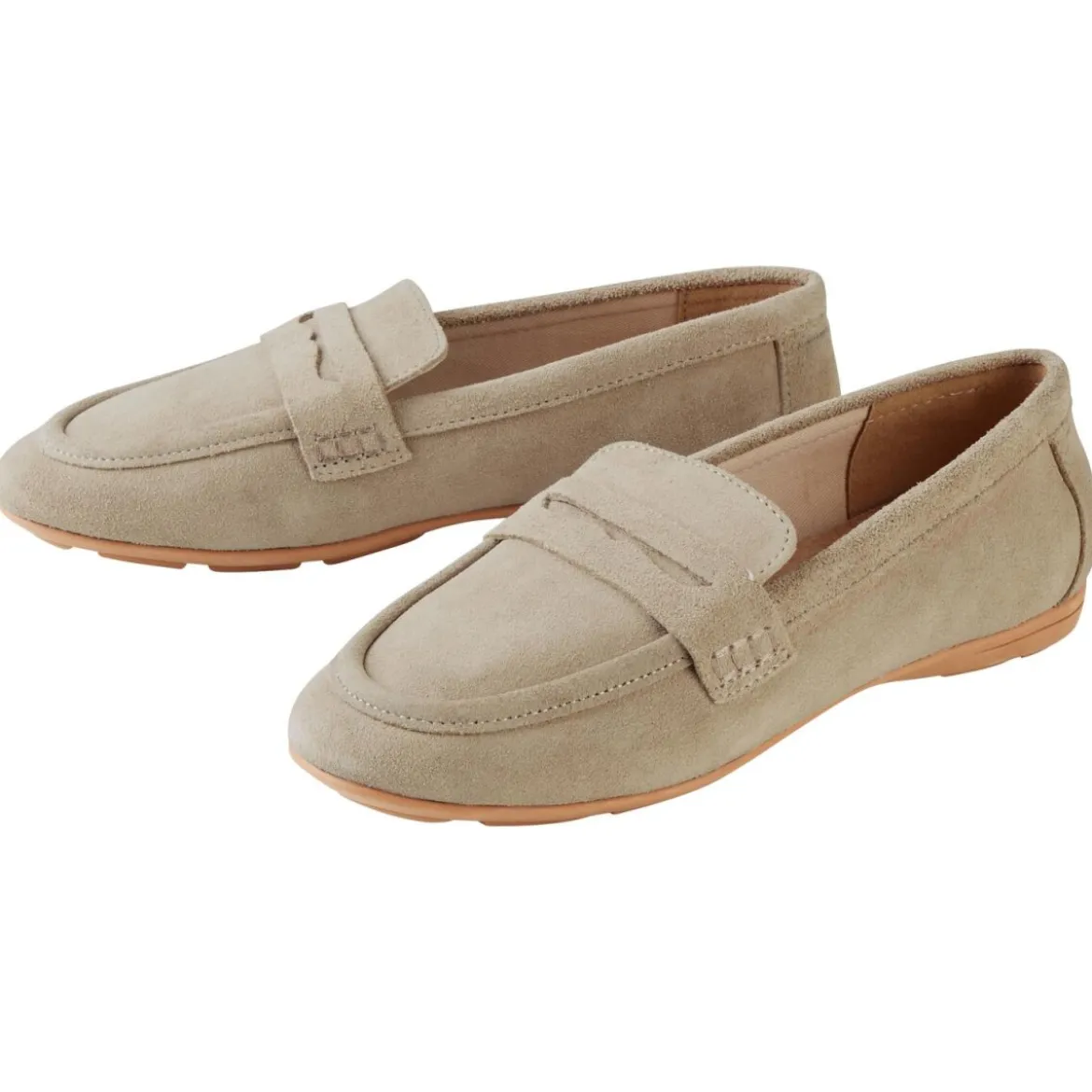 esmara® Damen Slipper mit Lederdecksohle - B-Ware